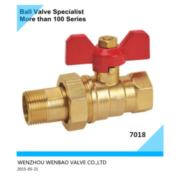 Brass Ball Valve with Union and Butterfly Handle